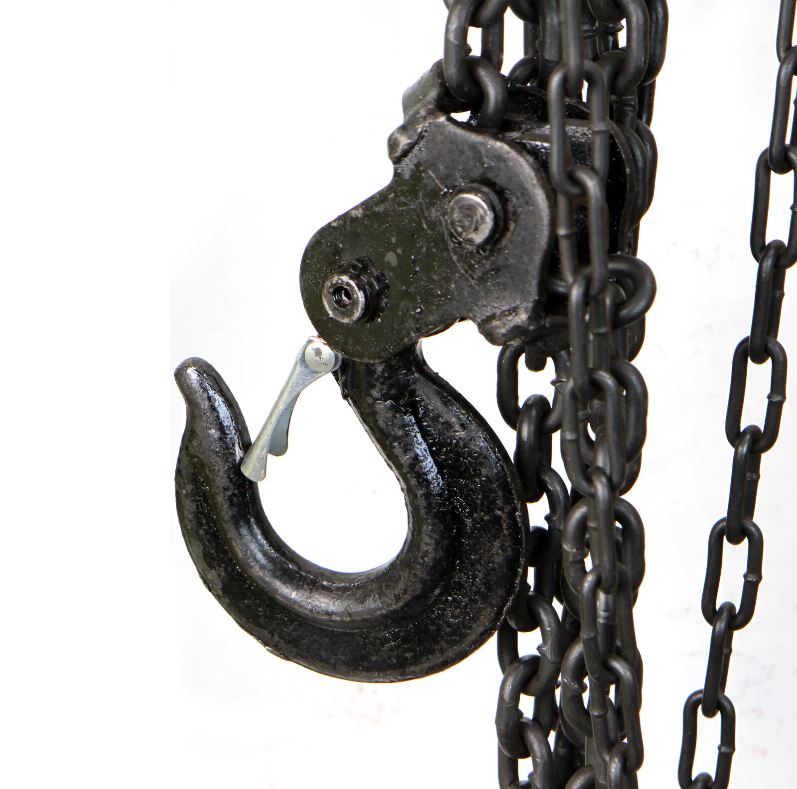 Chain Hoist Block and Tackle 2 Ton Winch Capacity Engine Lift Puller Fall