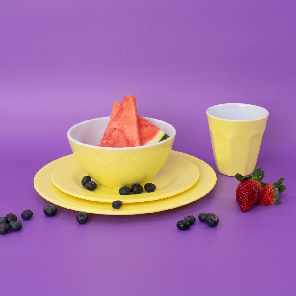 Henni & Friends Melamine Bowl 14.5cm - 6pcs (Yellow)