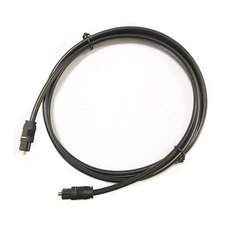 2M Ultra Premium Optical Fibre Digital Audio Cable Lead Cord Toslink Black SPDIF