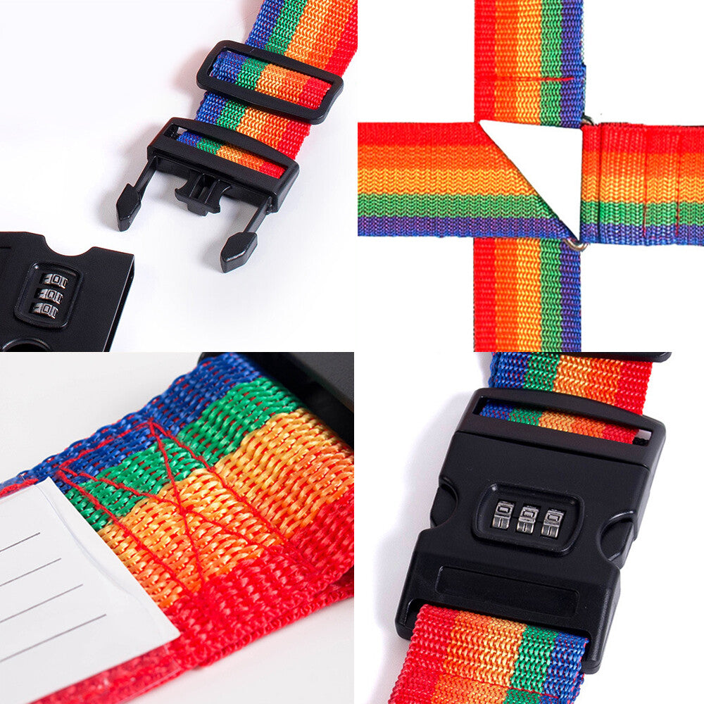2/5M Luggage Strap Code Password Travel Suitcase Secure Lock Safe Nylon Packing Belt