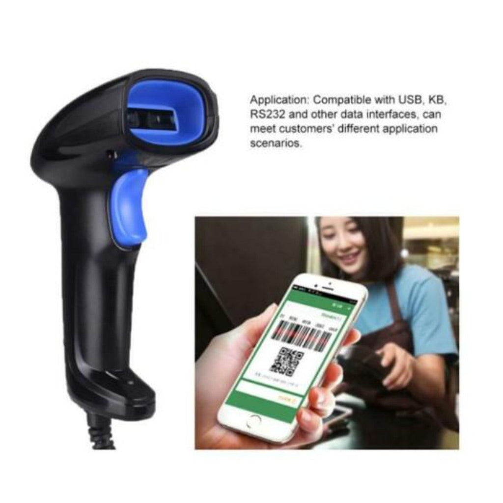 Barcode Scanner 1D 2D QR Code Reader USB Wireless Barcode Scanning Gun