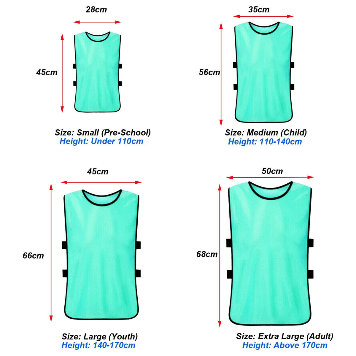 Sports Training Bibs Vests Group Team Bibs Cricket