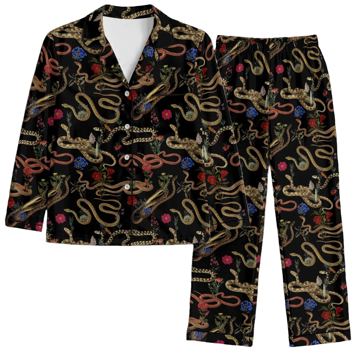 Snake and Flower Womens Pyjamas
