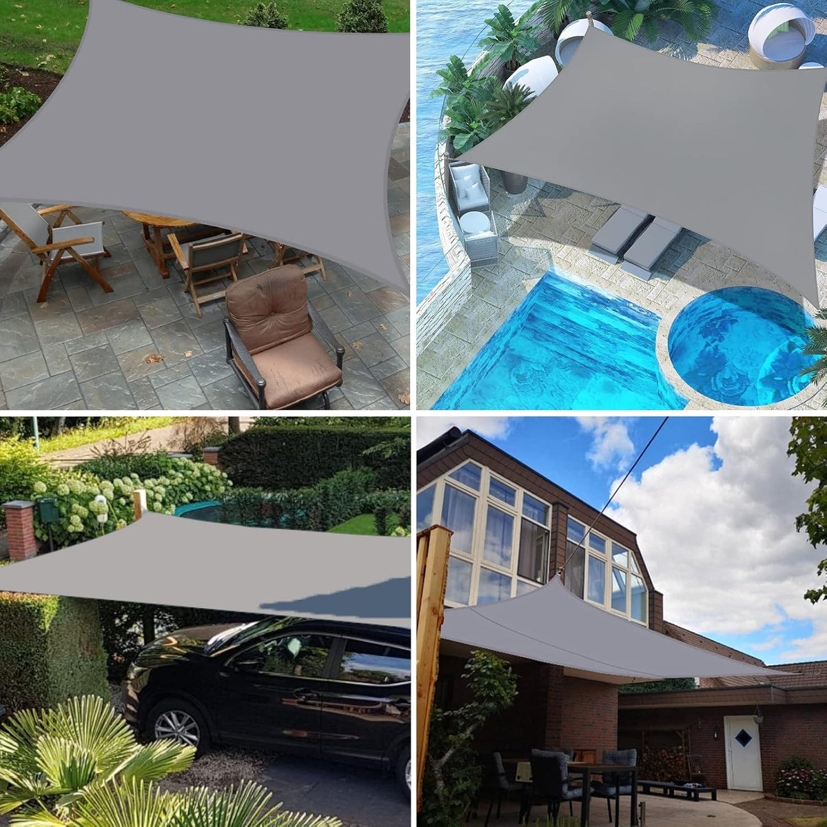 Sun Shade Sail 2x2m Waterproof