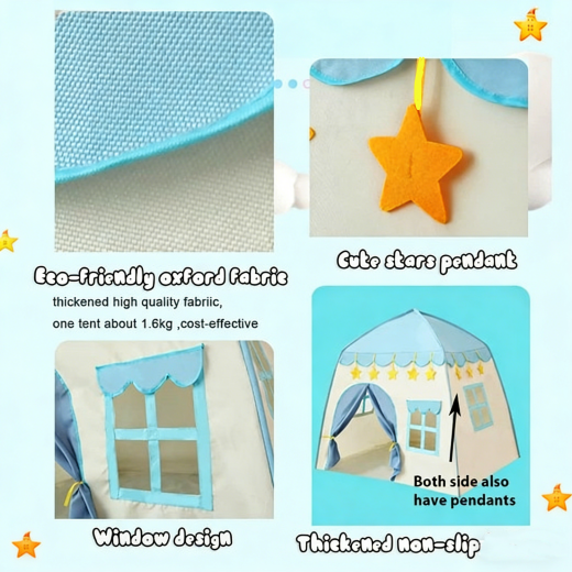 130x100x130cm Kids Play Tent Princess Castle