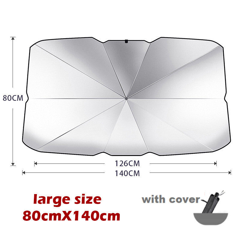 140X80cm Car Windshield Sunshade Umbrella Front Window Visor Sun Shade Cover