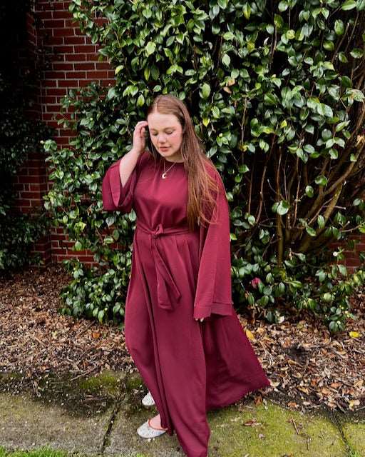 Khatijah Abaya - Maroon