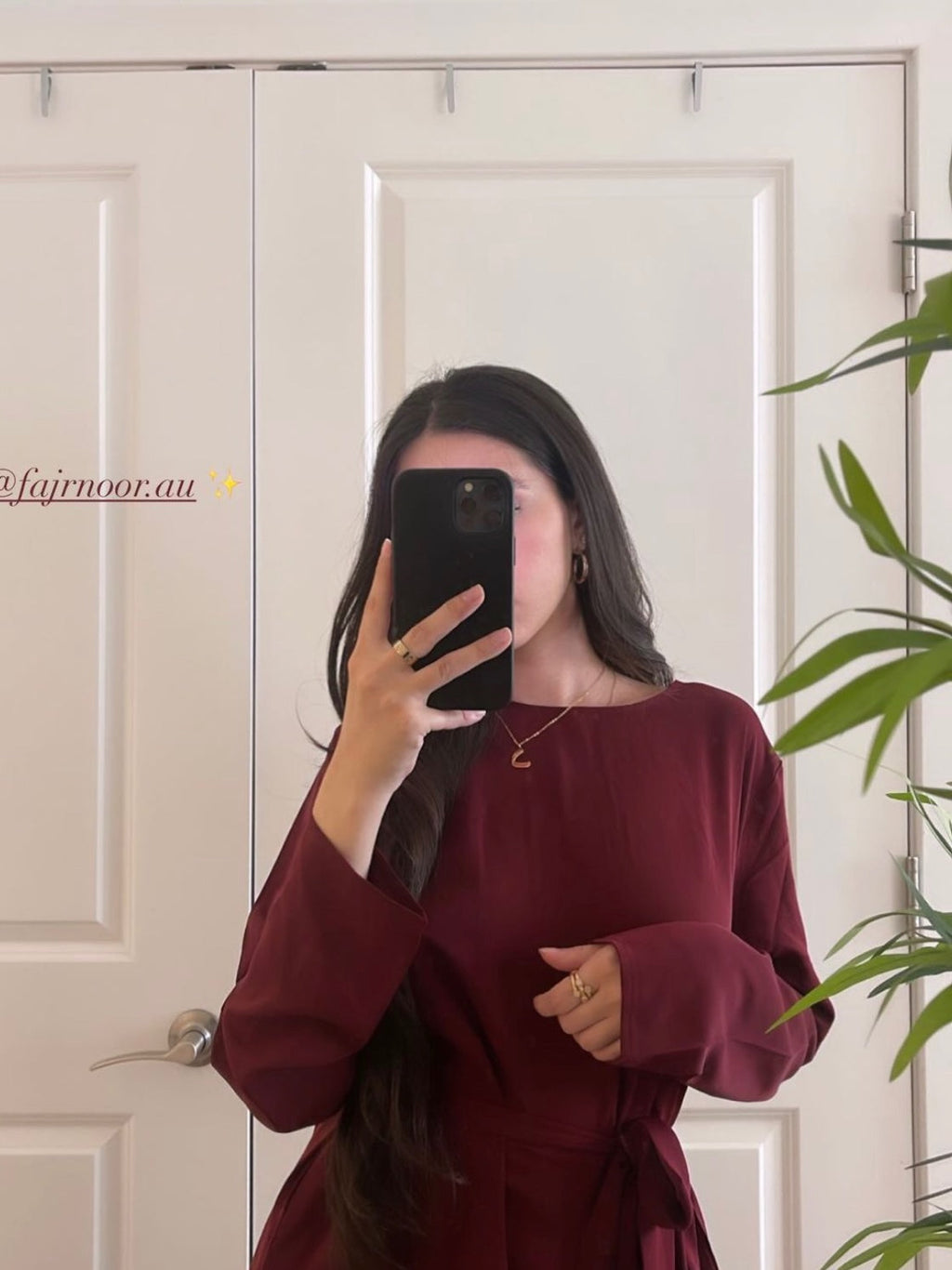 Khatijah Abaya - Maroon