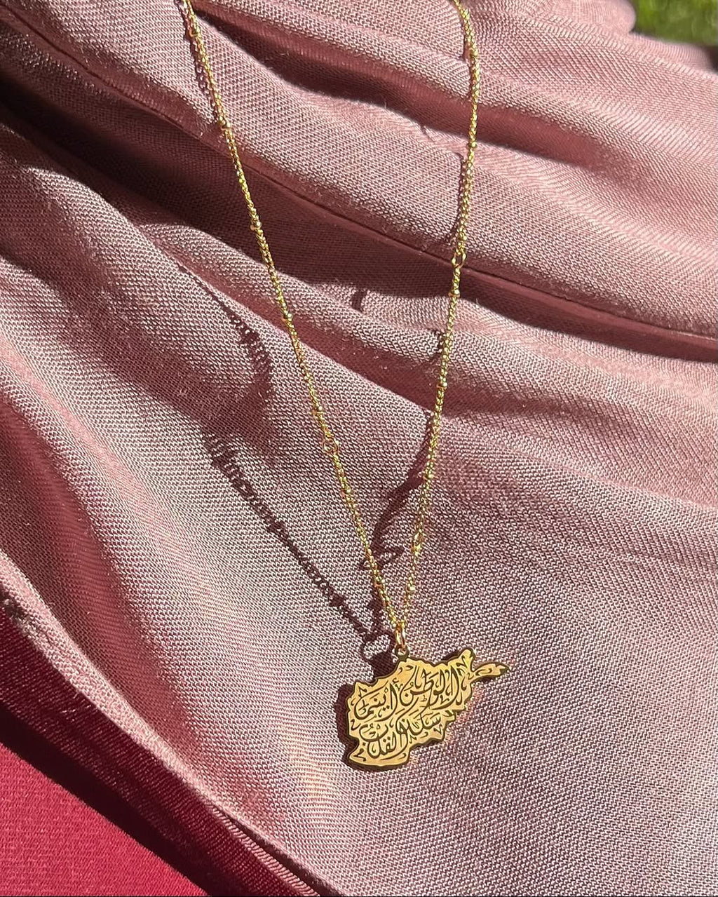 Afghanistan Calligraphy Necklace