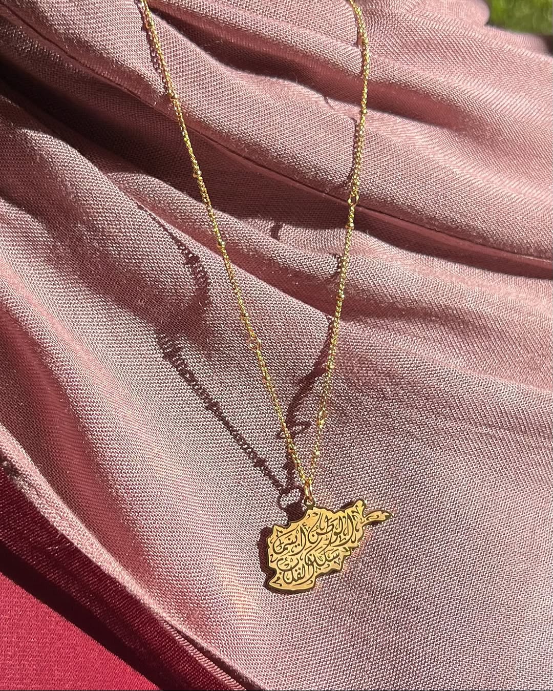 Afghanistan Calligraphy Necklace