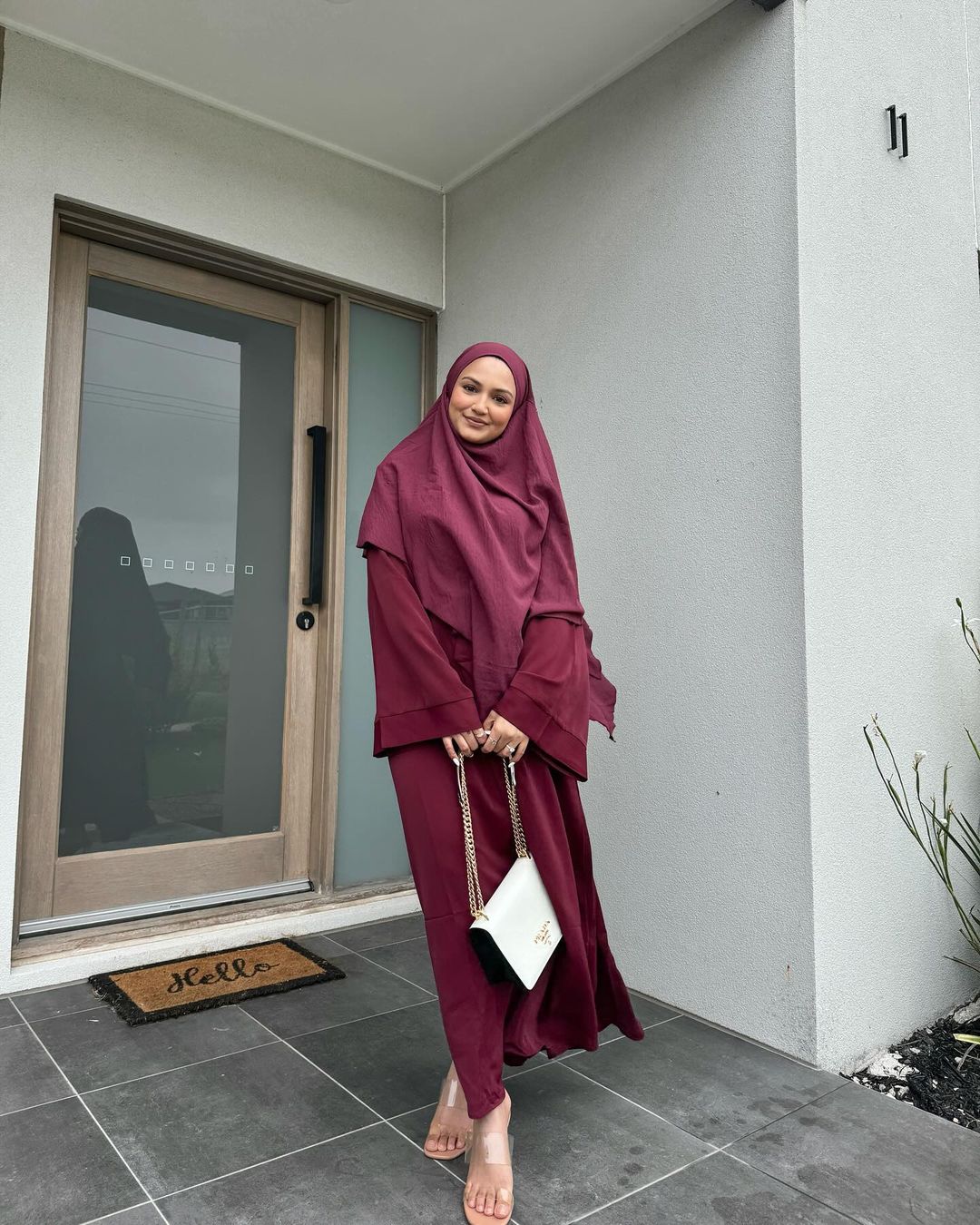 Khatijah Abaya - Maroon