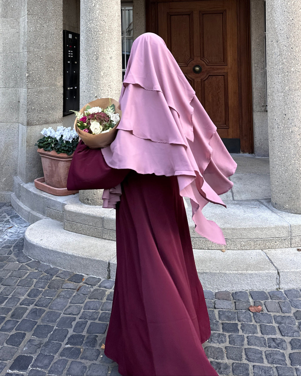 Khatijah Abaya - Maroon