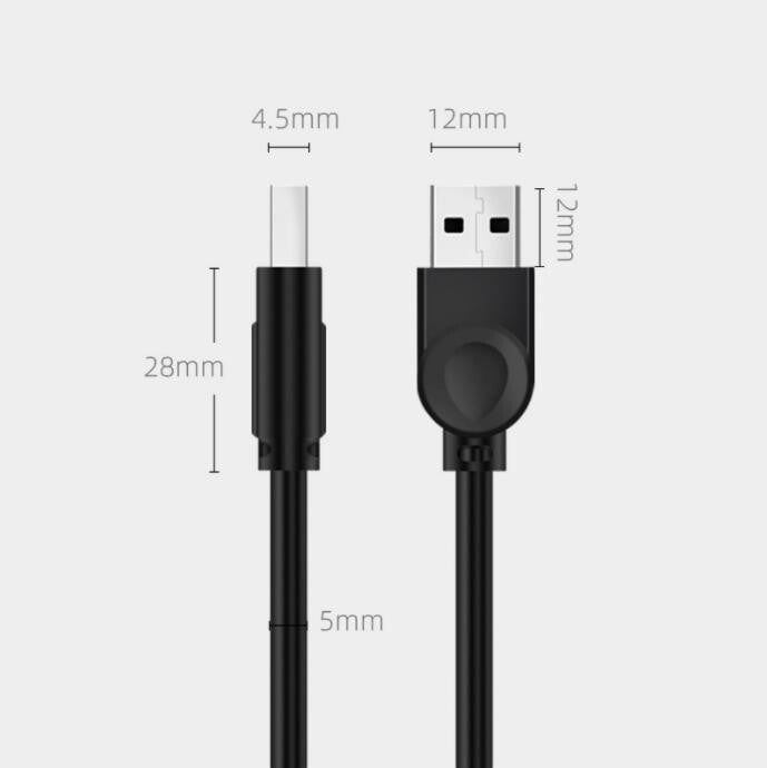 High Speed USB Extension Data Cable Type A Male to Male to Female 1.4/2.8/4.8M