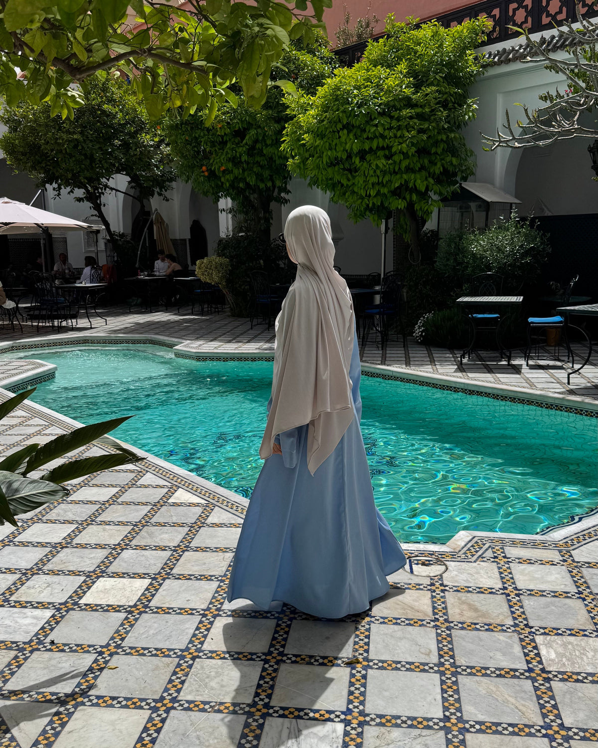 Khatijah Abaya - Sky Blue