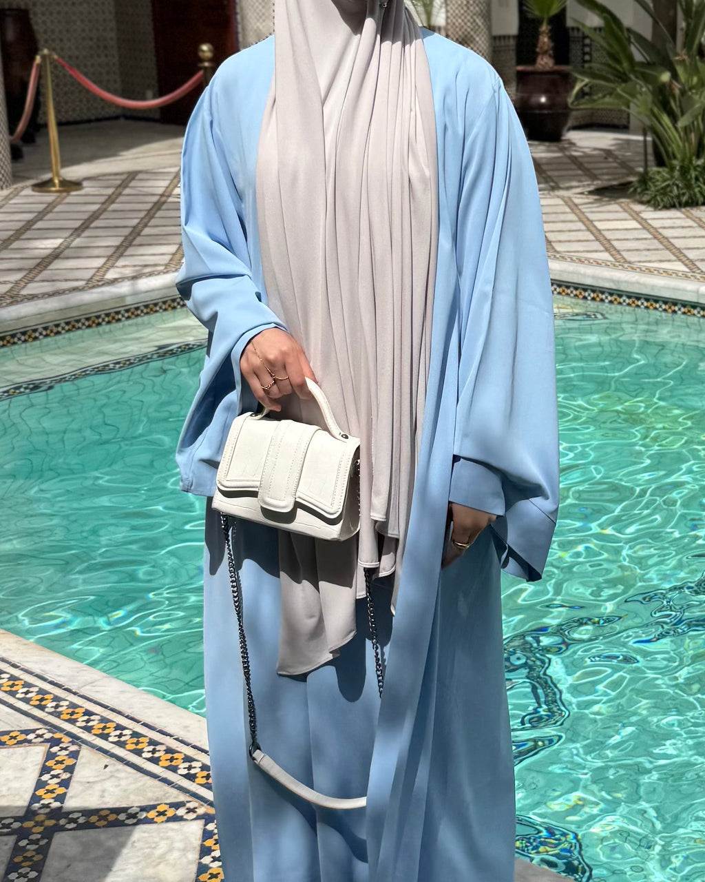 Khatijah Abaya - Sky Blue