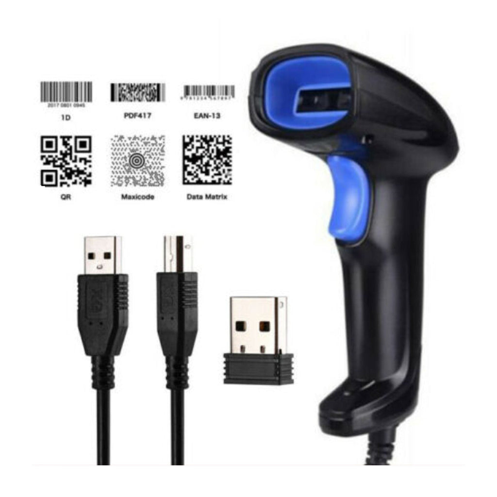 Barcode Scanner 1D 2D QR Code Reader USB Wireless Barcode Scanning Gun