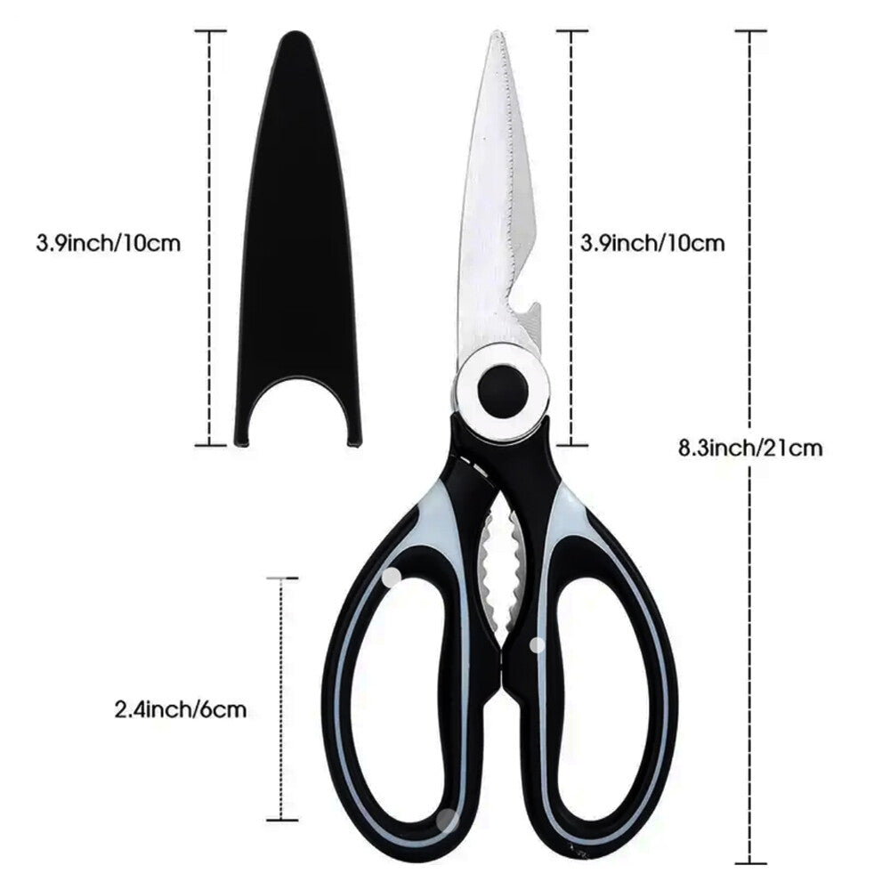 Kitchen Scissors Heavy Duty Super Sharp Stainless Steel Multi Purpose Meat Nuts