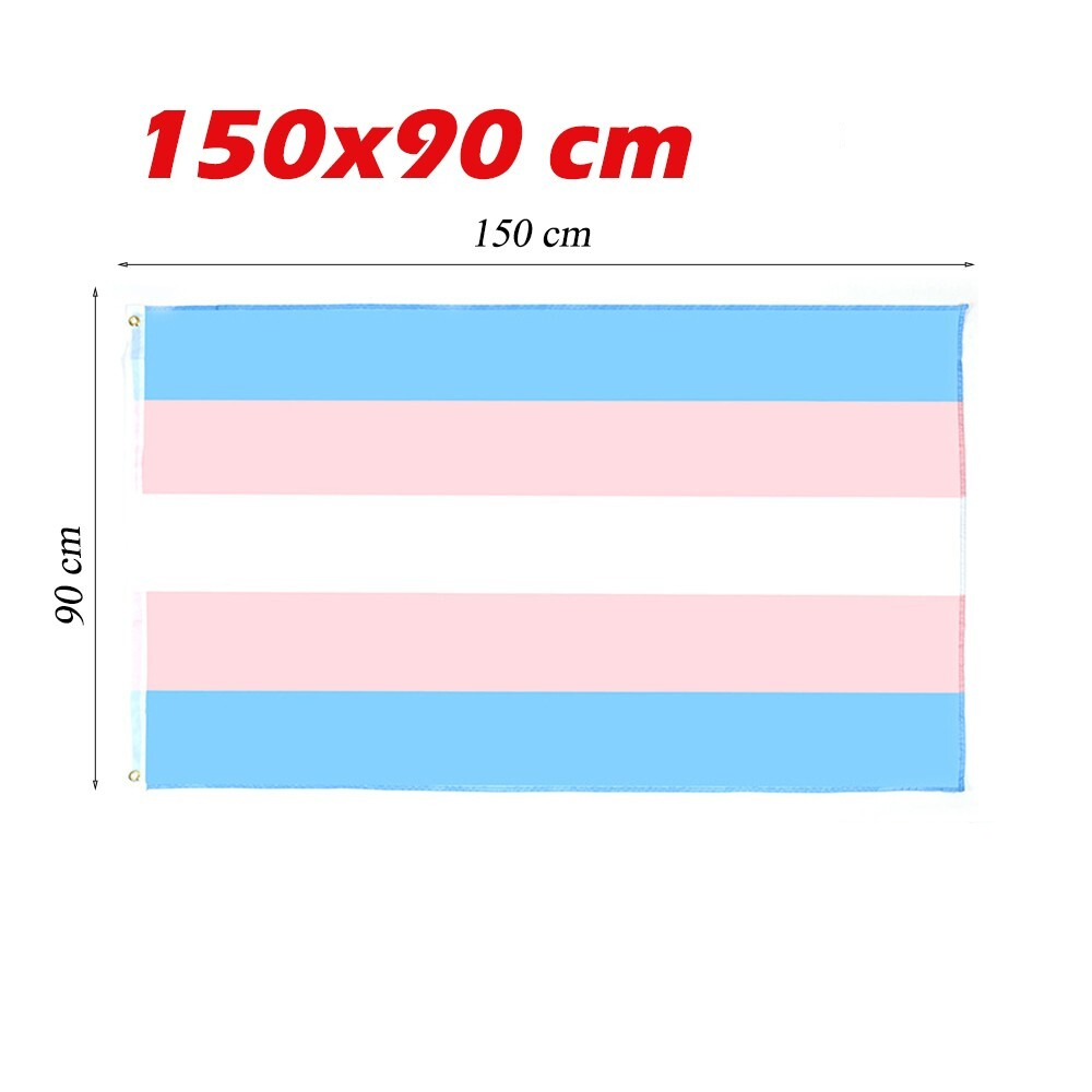 Large LGBT Pride Flag Rainbow Flag Transgender LGBTQ Flag 90x150 cm Heavy Duty