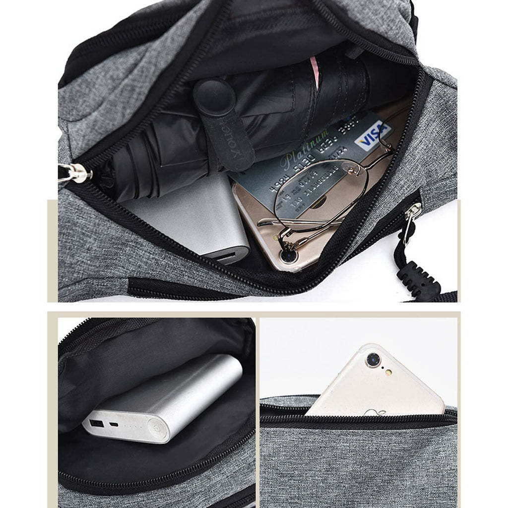 Unisex Waist Bum Bag Men Women Fanny Pack Holiday Travel Money Belt Pouch Wallet