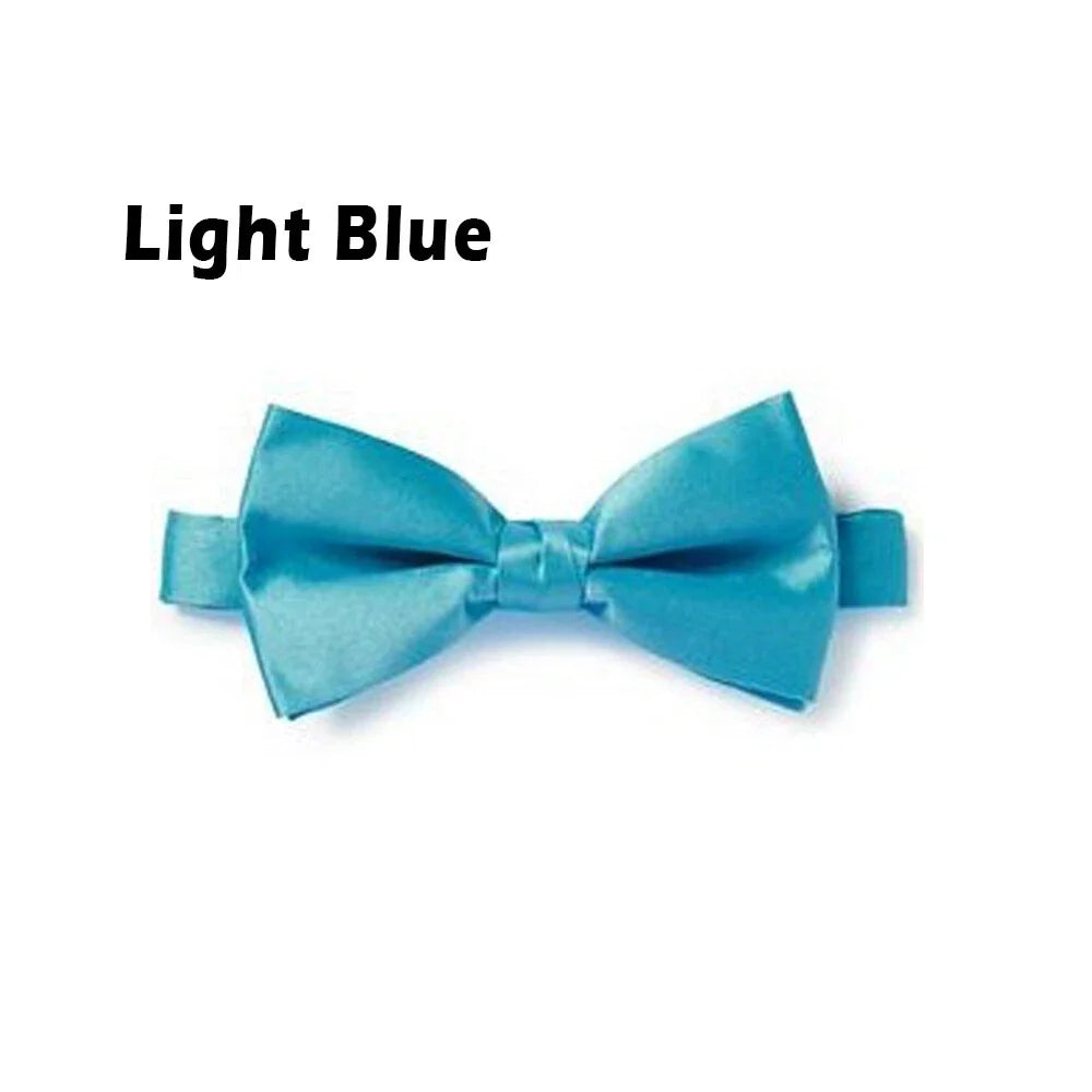 Mens Silk Tuxedo Formal Bow Tie Satin Wedding Party Pre Tied Bowtie Necktie Ties