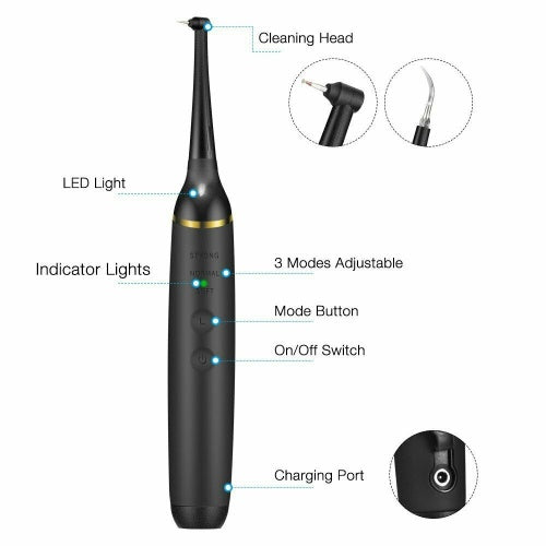 Electric Dental Calculus Remover Tartar Scaler Scraper Tooth Cleaner New