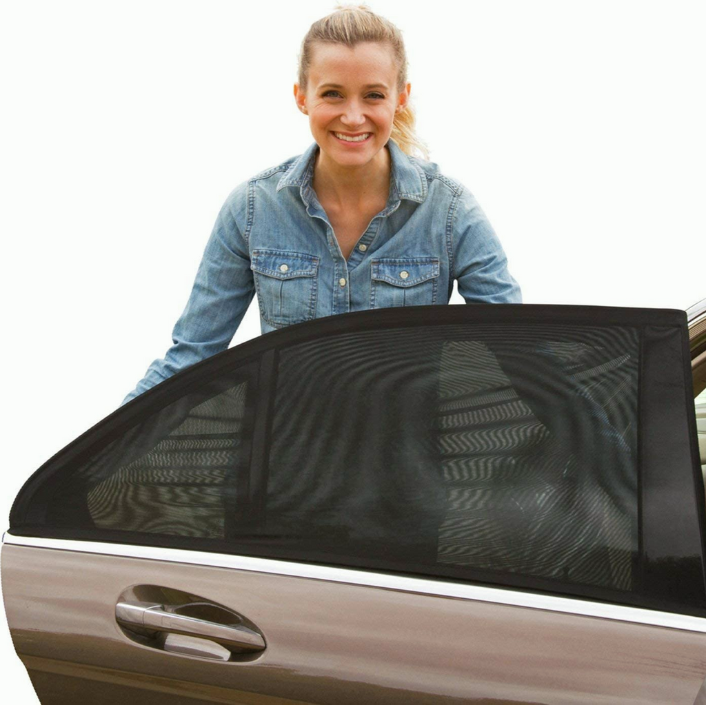 2x Universal Sun Shades Rear Side Seat Car Window Protection