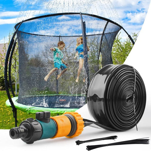 15M Trampoline Sprinkler Spray Water Park Kid Fun Summer Outdoor Water Game