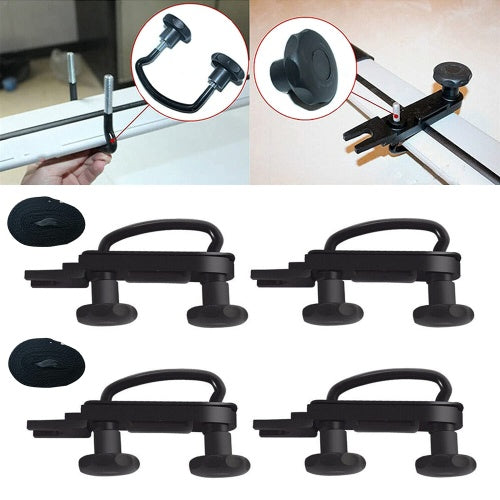 4PCS Universal Roof Box Car Van Mounting Fitting Kit Roof Box U Bolts