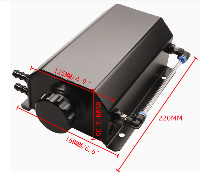 Coolant Overflow Tank 2L Aluminum Universal Radiator Overflow Tank