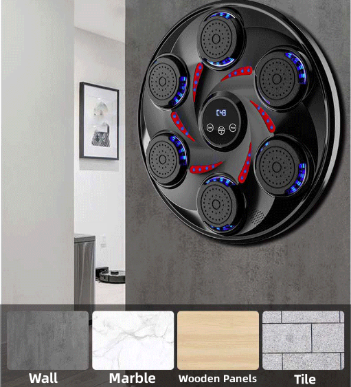 Electronic Music Boxing Wall Target Smart Combat Training Machine Bluetooth NEW