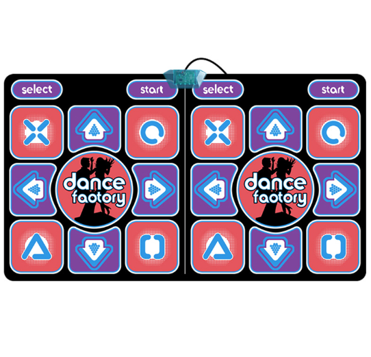 Non-Slip Double Dance Mat For Kids Adult Wireless Dancers Step Pads Fitness Kit