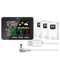 Weather Station Wireless Thermometer with 3 Sensors Temperature Humidity Monitor