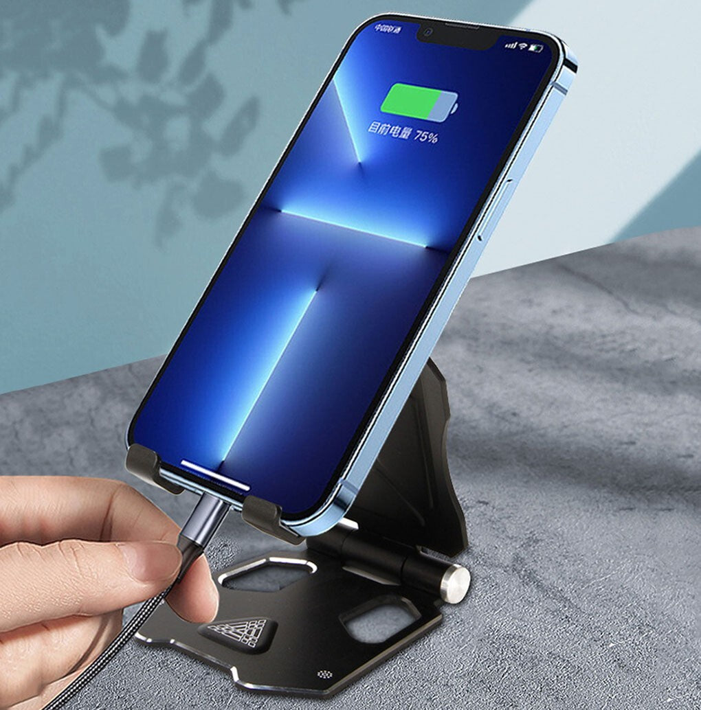 Universal Aluminium Phone Tablet Stand Holder Desk Desktop Foldable Adjustable