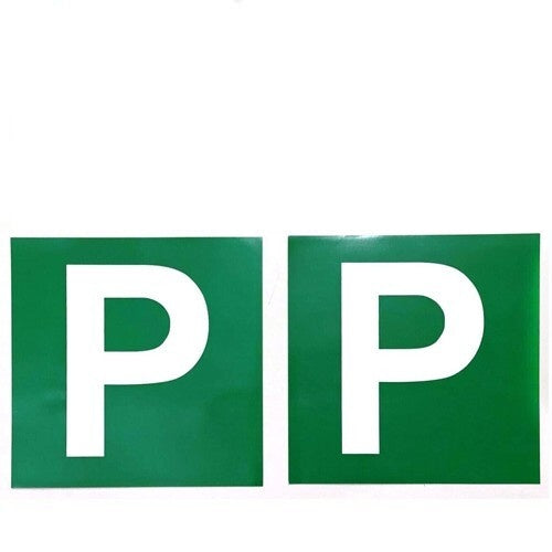 2 Pcs PLATE Driver Magnetic Plate Car Licence Green P VIC WA