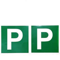 2 Pcs PLATE Driver Magnetic Plate Car Licence Green P VIC WA