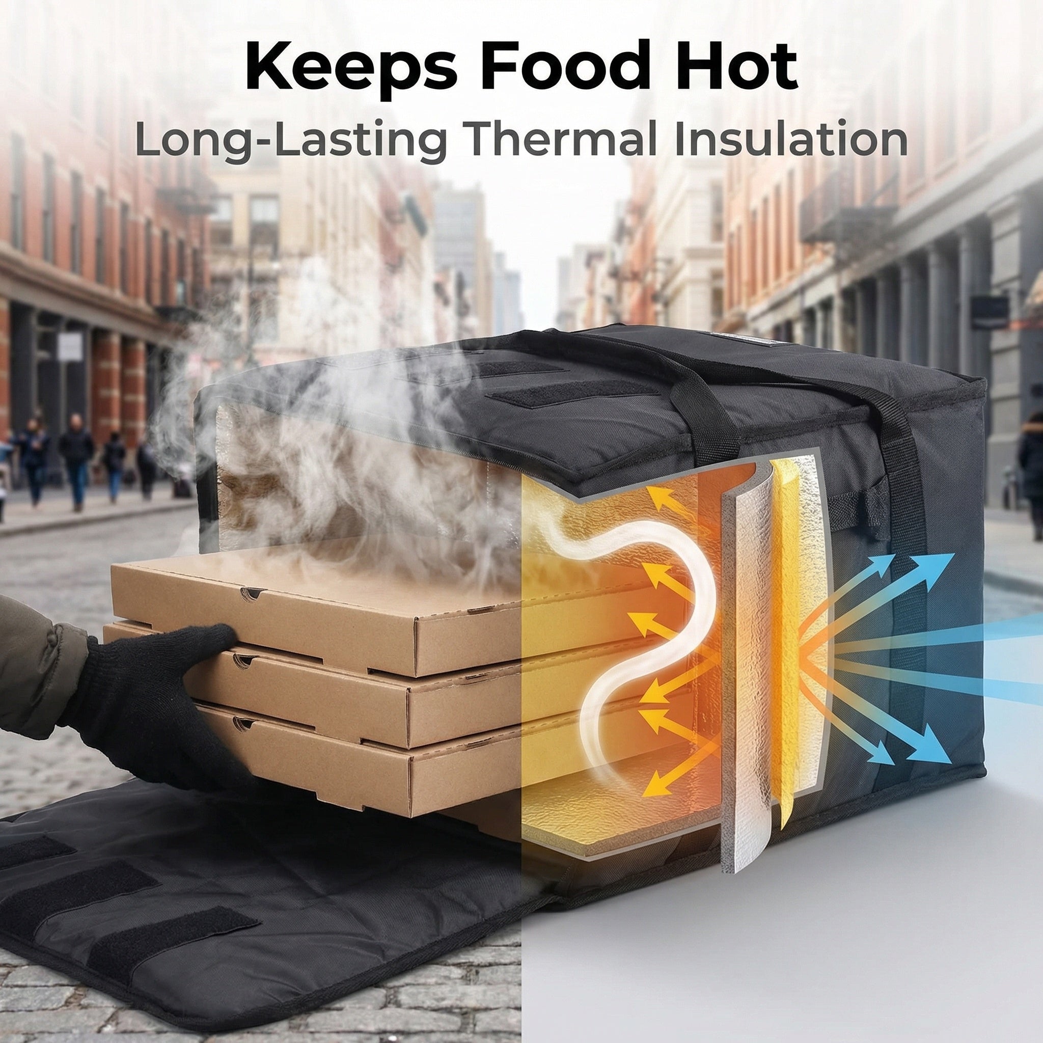 Food Pizza Delivery Bag Insulated