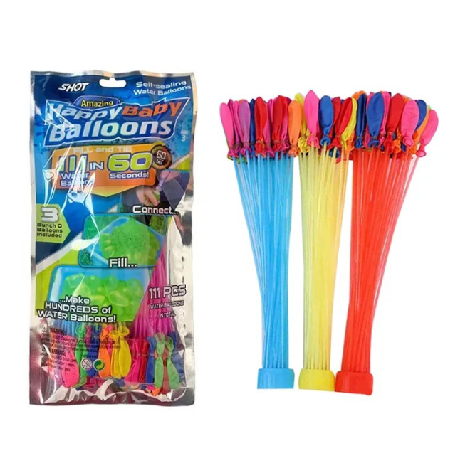 111pcs Water Balloons Self Bunches Tying Magic Beach Party Bomb Game