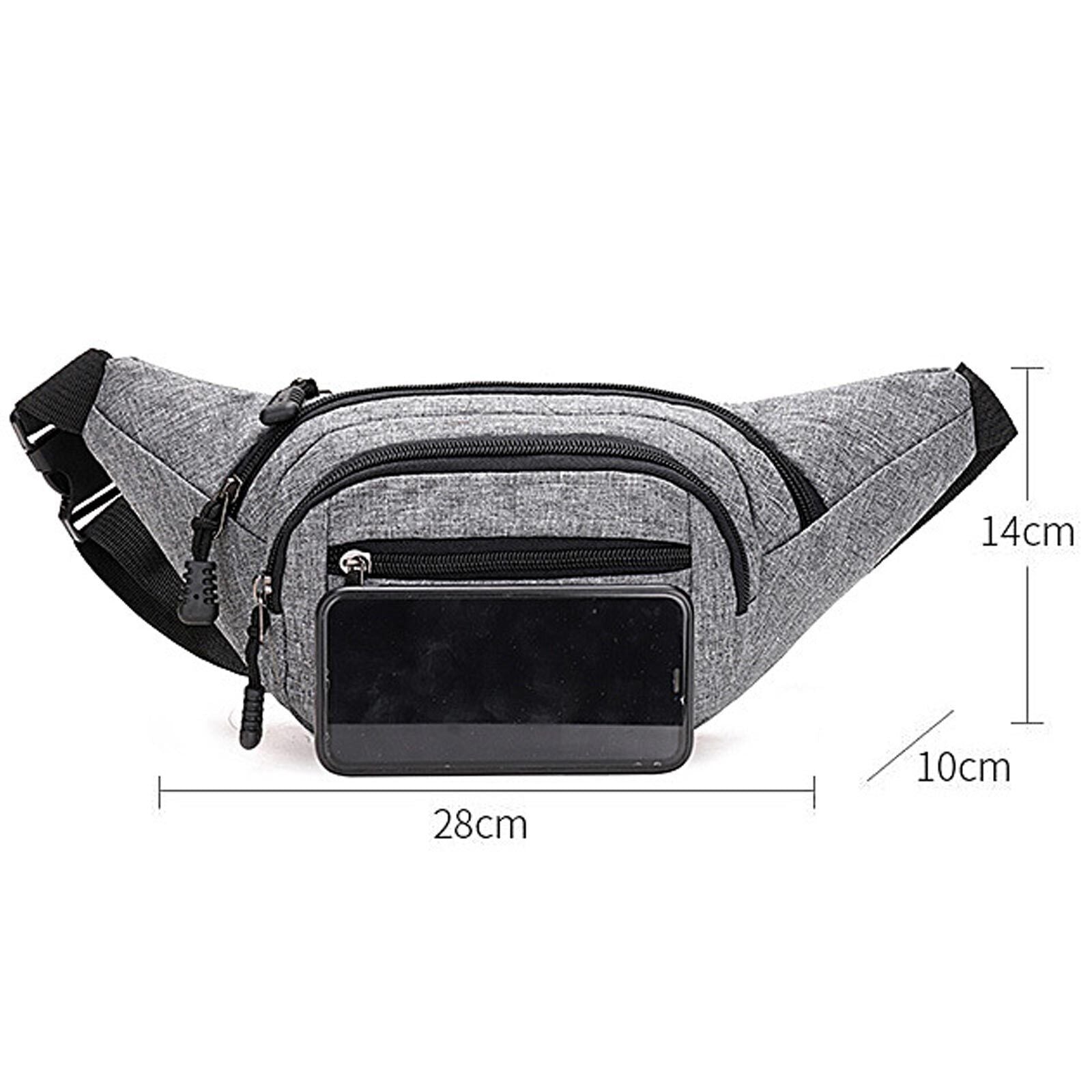 Unisex Waist Bum Bag Men Women Fanny Pack Holiday Travel Money Belt Pouch Wallet
