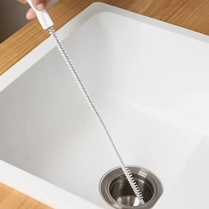 Drain Pipe Cleaner Flexible Tool Bath Water Cleaning Dredge Brush Sink Kitchen