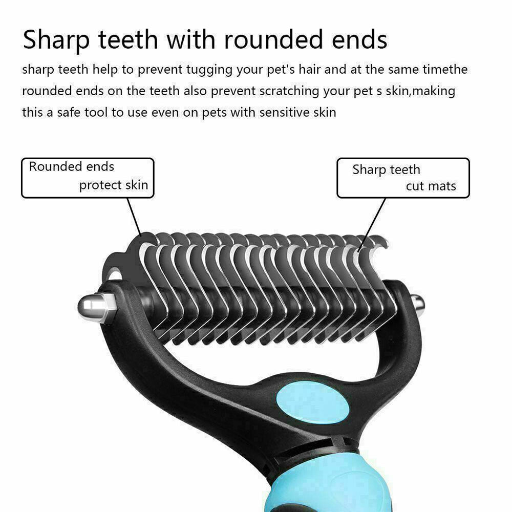 Dog Pet Cat Grooming Comb Brush Undercoat Rake Dematting Deshedding