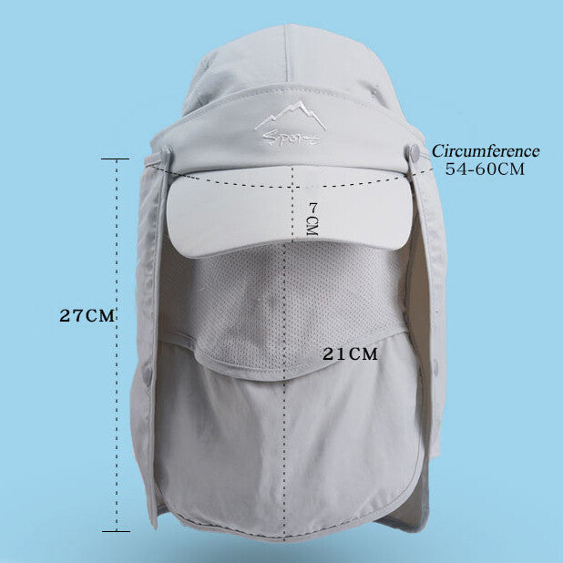 Unisex Camping Hiking Fishing Mask Hat Cap UV Protection Outdoor Fly Proof Cover