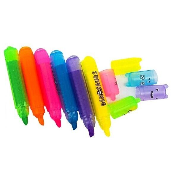 M&G Animals Cat Mini Highlighter Scented Ink 1-4mm 2 Styles Chisel Tip Pack of 6