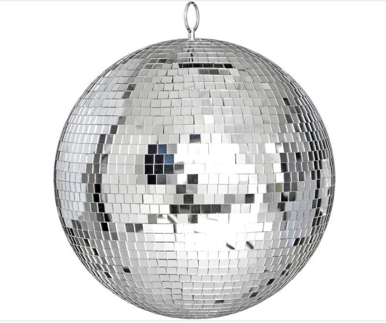 3/5/10/20cm Disco Mirror Ball DJ Light Silver Dance Party Stage Lighting Eve