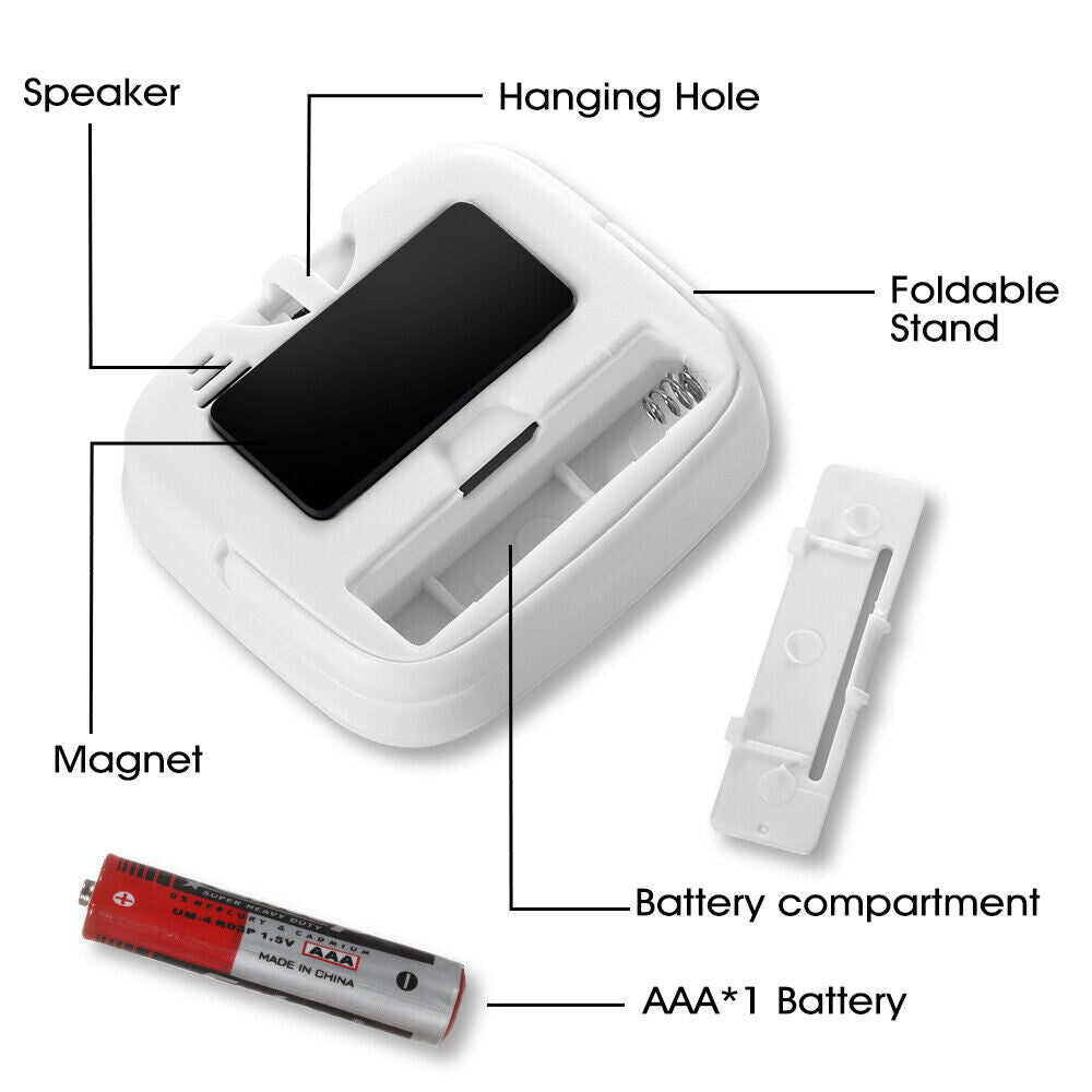Kitchen Timer LCD Digital Magnetic Loudly Alarm Countdown 99min