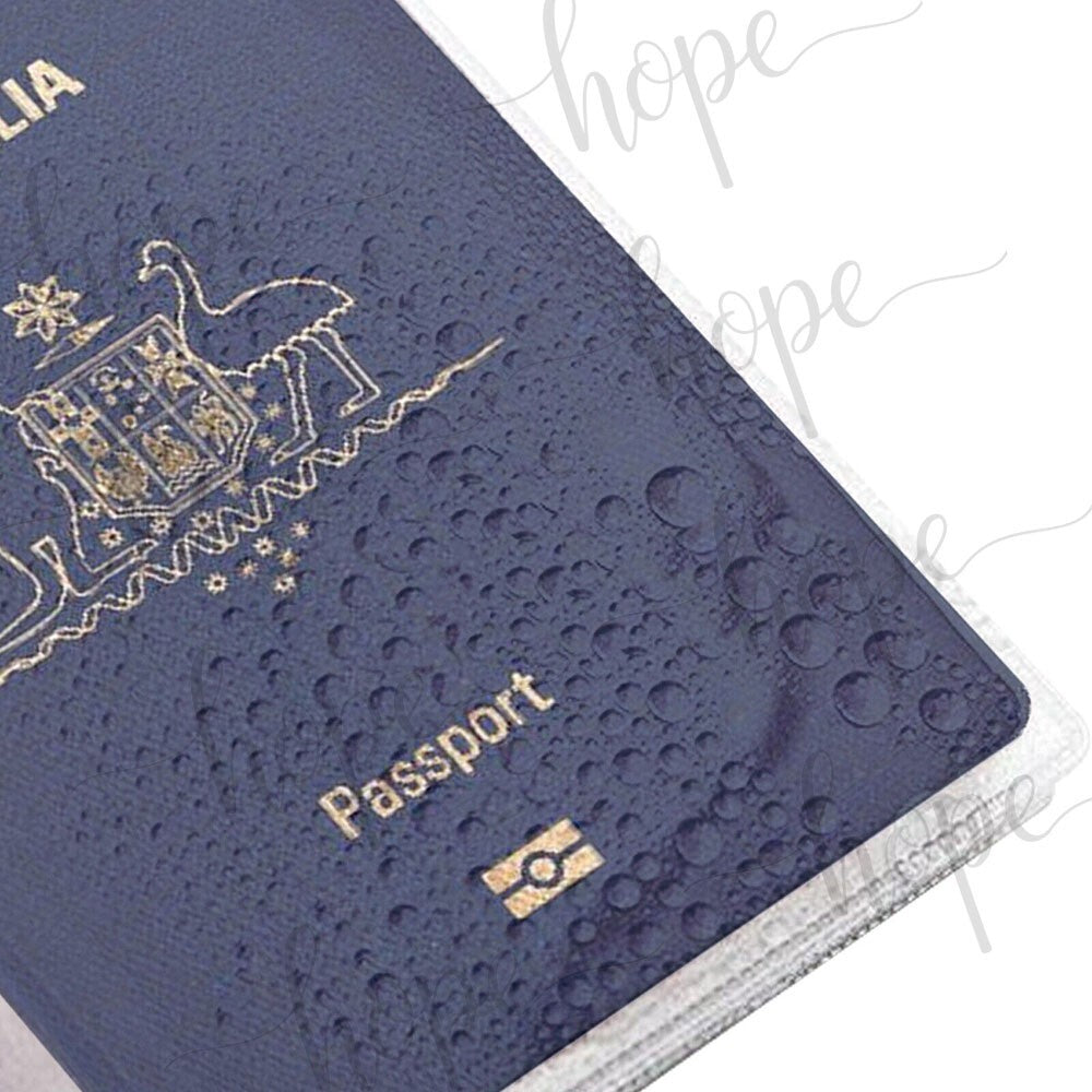 Passport Cover Transparent Clear Protector Travel Holder Organizer Wallet Cover