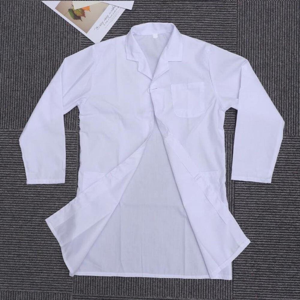 Kids White Lab Coat Doctors Scientist Children Fancy Dress Costume Girls Boys