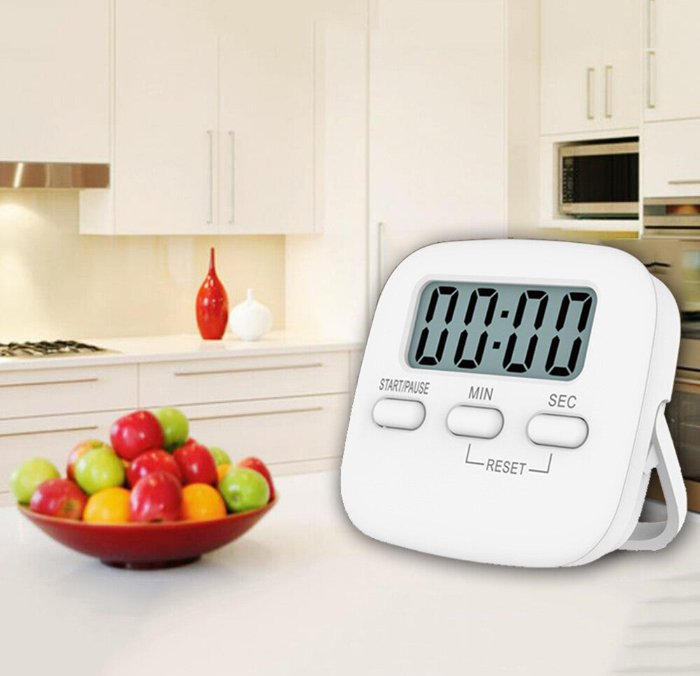 Kitchen Timer LCD Digital Magnetic Loudly Alarm Countdown 99min