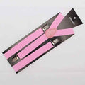 Mens Suspenders Braces Elastic Strong Adjustable Formal Wedding