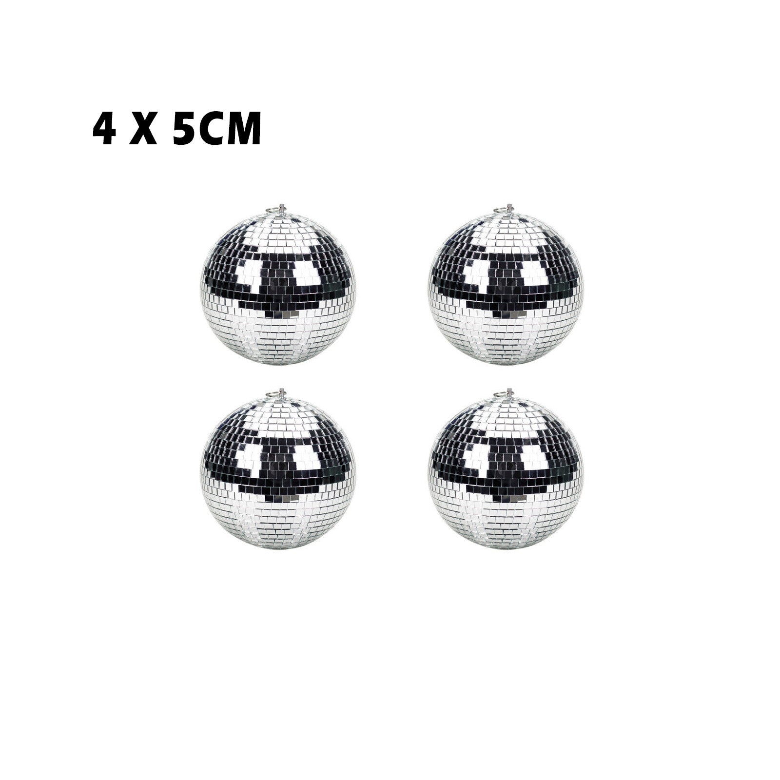 3/5/10/20cm Disco Mirror Ball DJ Light Silver Dance Party Stage Lighting Eve