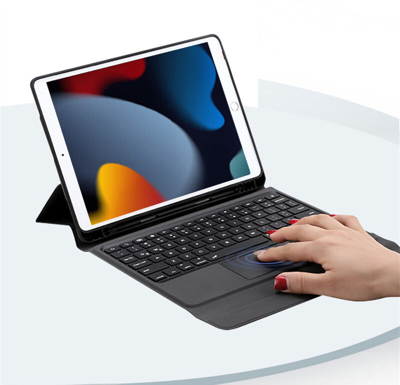 Wireless iPad Keyboard Case Cover Bluetooth Touchpad for iPad 9/8/7 10.2"